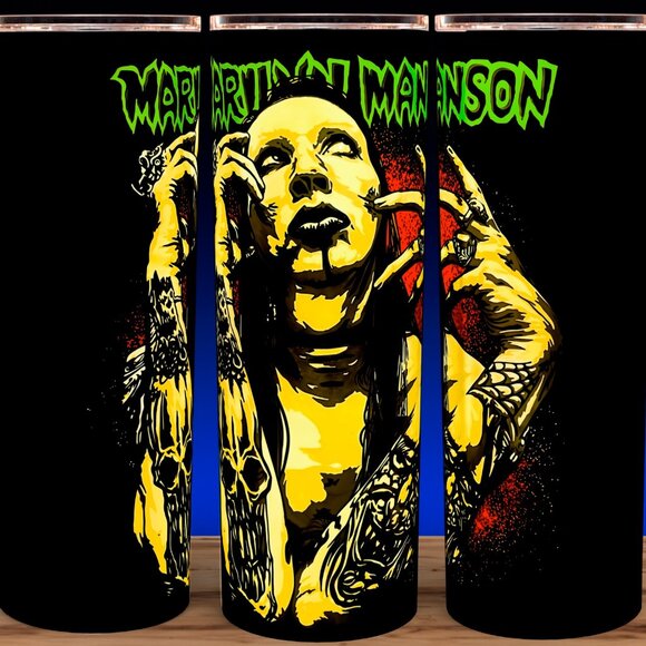 Marilyn Manson Heavy Metal Legend Cup Mug Tumbler 20oz - Picture 1 of 3
